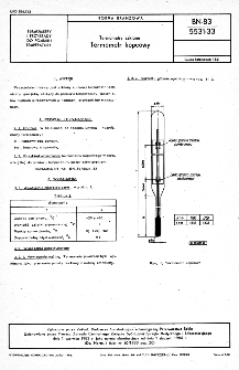 Termometry szklane - Termometr kopcowy BN-83/5531-33