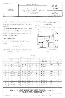 Elementy rurociągów - Trójniki i czwórniki stalowe wygumowane BN-80/2216-12