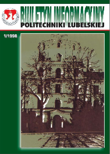 Biuletyn informacyjny Politechniki Lubelskiej 1(2)/1998