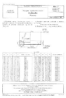 Naczynia wysokociśnieniowe - Podkładki - Wymiary BN-77/2222-07 Arkusz 03