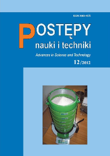 Postępy Nauki i Techniki = Advances in Science and Technology 12/2012