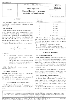 Szkło optyczne - Klasyfikacja i pomiar stopnia zabarwienia BN-73/6860-04