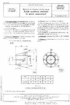 Narzędzia do maszynowej obróbki drewna - Tulejki zaciskowe stożkowe do głowic nasadzanych BN-68/1641-02