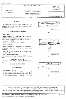 Narzędzia rzemieślnicze - Noże monterskie BN-76/4521-12