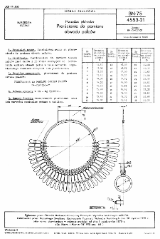 Narzędzia jubilerskie - Pierścienie do pomiaru obwodu palców BN-75/4553-21