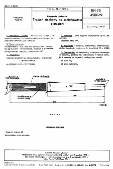 Narzędzia jubilerskie - Trzpień stożkowy do kształtowania pierścieni BN-70/4580-19