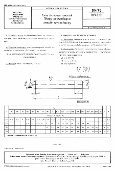 Formy do tworzyw sztucznych - Słupy prowadzące zespół wypychaczy BN-78/1693-01