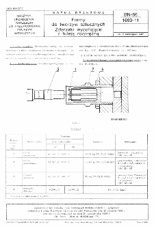 Formy do tworzyw sztucznych - Zderzaki wycofujące z tuleją rozprężną BN-86/1693-11